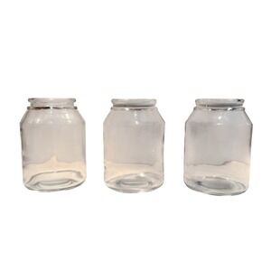 Hunter Lincoln Ceiling Fan LIGHT GLOBES Model #53665- Set of 3 Glass Shades EUC